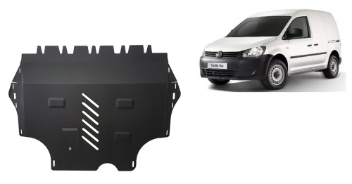 Plieninė variklio apsauga VW Caddy (su Webasto) (2011-2020)