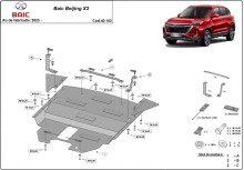 Plieninė variklio apsauga Baic Beijing X3 (2024-2026)
