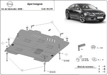 Plieninė variklio apsauga Opel Insignia (2009-2017)