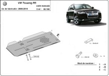 Plieninė pavarų dėžės apsauga VW Touareg 7L (2006-2010)