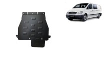 Plieninė pavarų dėžės apsauga Mercedes Vito W639 - 4x4 - automatinė pavarų dėžė (2003-2014)