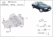 Plieninė variklio apsauga Opel Vectra A (1988-1995)