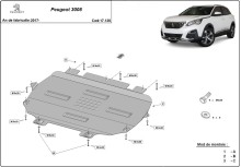 Plieninė variklio apsauga Peugeot 3008 (2017-2026)