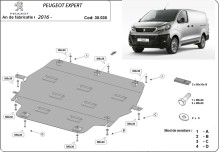 Plieninė variklio apsauga Peugeot Expert (2016-2026)