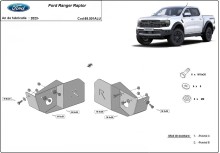 Aliumininė galinės svirties jutiklio apsauga Ford Ranger Raptor (2023-2026)