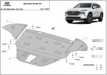 Plieninė variklio apsauga Hyundai Santa Fe (2018-2023)
