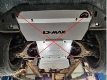 Plieninė pavarų dėžės apsauga Isuzu D-Max (2019-2026)