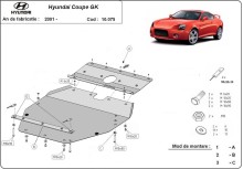 Plieninė variklio apsauga Hyundai Coupé Gk (2001-2010)