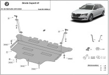 Aliumininė variklio apsauga Skoda Superb III (2015-2024)