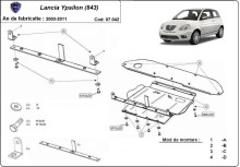 Plieninė variklio apsauga Lancia Ypsilon (843) (2003-2011)