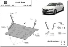 Plieninė variklio apsauga Skoda Scala (2019-2026)