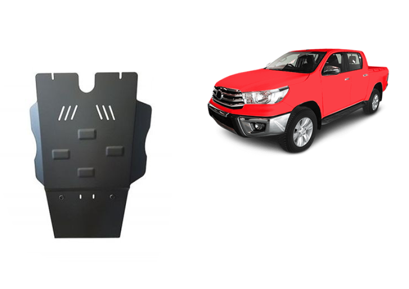 Plieninė pavarų dėžės apsauga Toyota Hilux Revo (2016-2026)