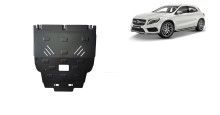 Plieninė variklio apsauga Mercedes GLA X156 (2014-2019)