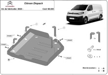 Plieninė AdBlue bako apsauga Citroen Dispatch (2020-2026)