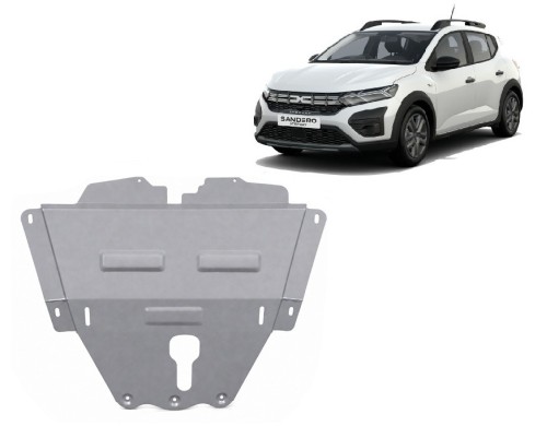Aliumininė variklio apsauga Dacia Sandero Stepway (2021-2026)