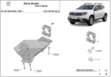 Aliumininė EGR apsauga Dacia Duster (2021-2024)