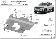 Plieninė variklio apsauga Dacia Spring Extreme (2023-2026)