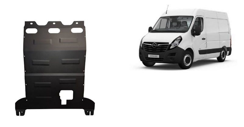 Plieninė variklio apsauga Opel Movano (2022-2026)
