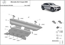 Plieninė variklio apsauga Mercedes GLC Coupe X253 (2015-2022)