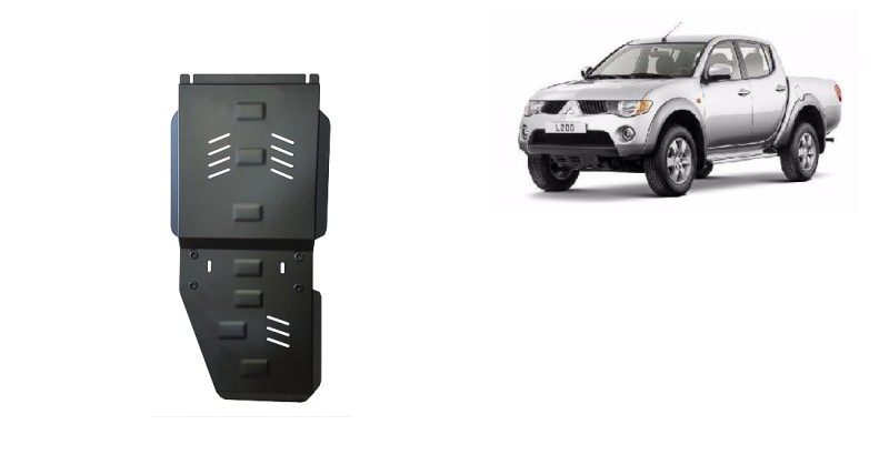 Plieninė pavarų dėžės apsauga Mitsubishi L 200 (2005-2015)