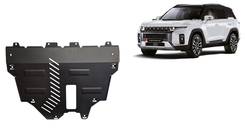 Plieninė variklio apsauga Ssangyong Torres (2022-2026)