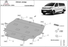 Aliumininė variklio apsauga Citroen Jumpy (2016-2026)