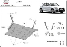 Plieninė variklio apsauga Audi A1 (2017-2026)