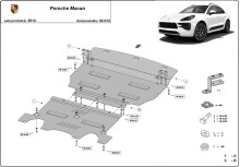 Plieninė variklio apsauga Porsche Macan (2014-2026)