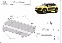 Plieninė variklio apsauga Citroen C4 Cactus (2014-2020)