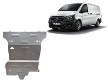 Aliumininė variklio apsauga Mercedes Viano W447, 4x4 (2020-2026)