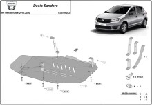Plieninė kuro bako apsauga Dacia Sandero (2012-2020)
