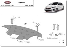 Plieninė variklio apsauga Kia Ceed (2018-2026)
