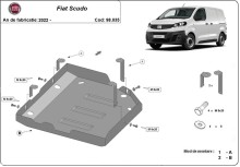 Plieninė AdBlue bako apsauga Fiat Scudo (2022-2026)