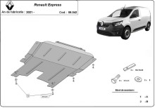 Plieninė variklio apsauga Renault Express (2021-2026)