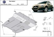 Plieninė variklio apsauga Fiat Sedici (2005-2014)