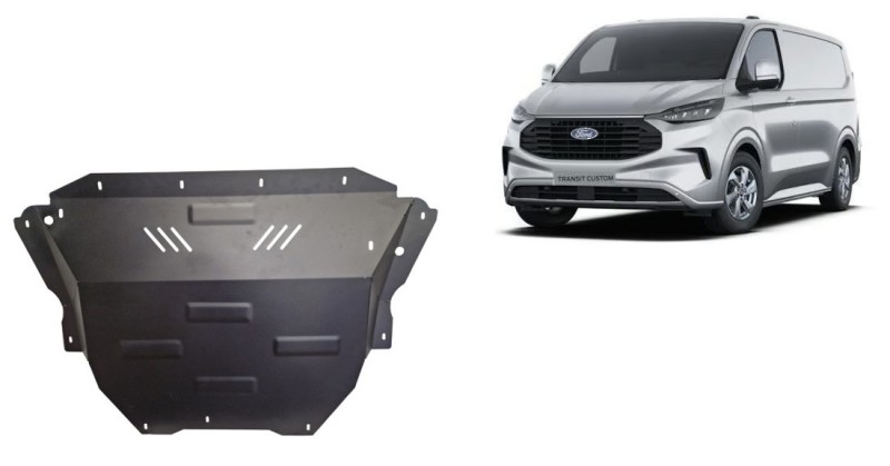 Plieninė variklio apsauga Ford Transit Custom (2023-2026)