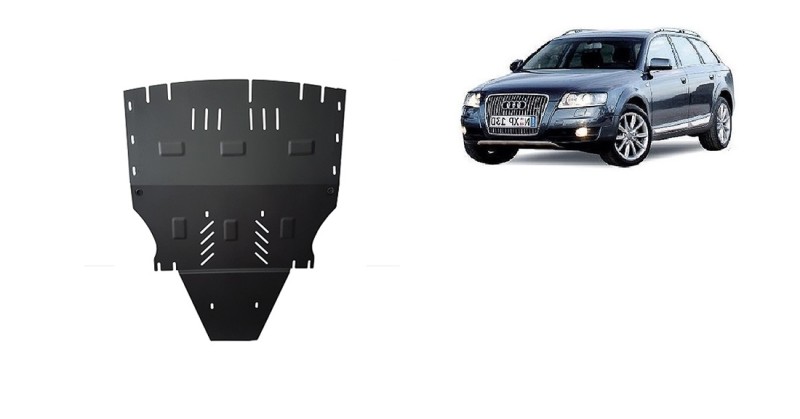 Plieninė variklio apsauga Audi A6 Allroad 2 - be šonų (2005-2011)