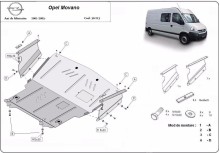 Plieninė variklio apsauga Opel Movano (1998-2010)