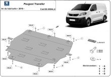 Aliumininė variklio apsauga Peugeot Traveller (2016-2026)