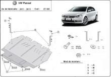 Plieninė variklio apsauga VW Passat B7 (2011-2015)