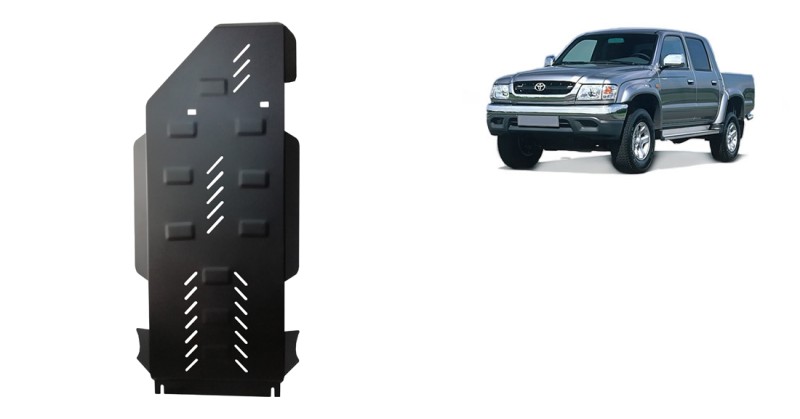 Plieninė pavarų dėžės ir reduktoriaus apsauga Toyota Hilux (2000-2004)