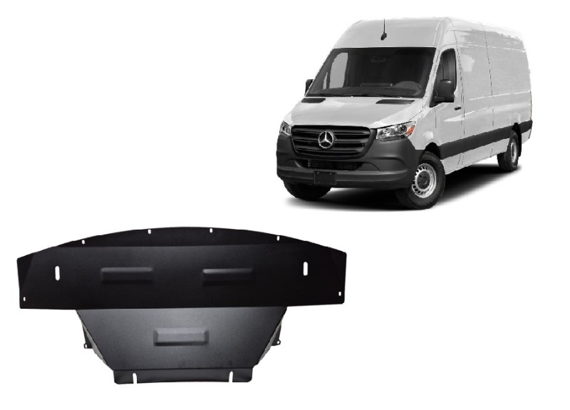 Plieninė variklio apsauga Mercedes Sprinter 907 4x4 (2024-2026)