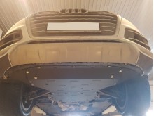 Plieninė pavarų dėžės apsauga Audi Q8 (2018-2026)
