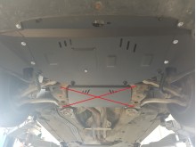 Plieninė variklio apsauga Audi A4 B6 (2000-2005)