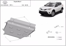 Plieninė variklio apsauga Toyota RAV 4 (2013-2018)