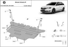 Aliumininė variklio apsauga Skoda Octavia 3 (2012-2020)