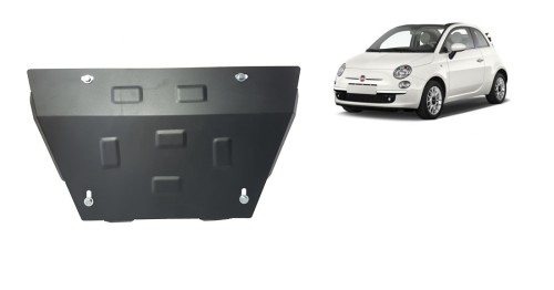 Plieninė variklio apsauga Fiat 500 S (2007-2026)