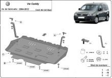 Aliumininė variklio apsauga VW Caddy (2004-2012)