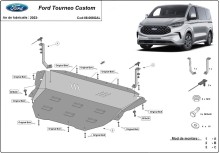 Plieninė cinkuota variklio apsauga Ford Tourneo Custom (2023-2026)