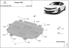 Plieninė variklio apsauga Peugeot 508 (2019-2026)